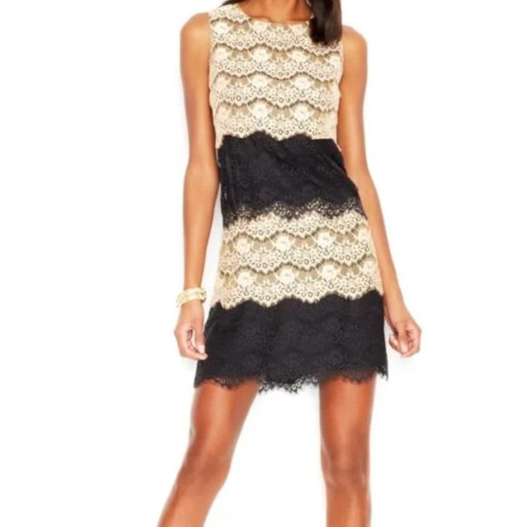 Jessica Simpson Black and white lace - Picture 1 of 3